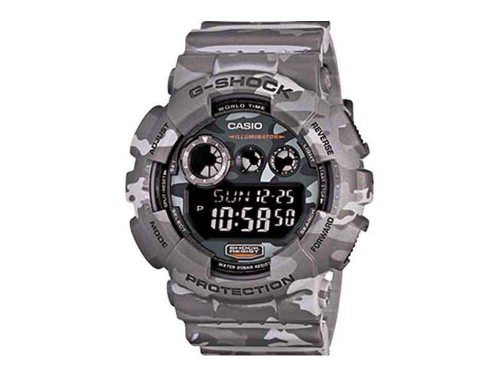 g shock grey orange