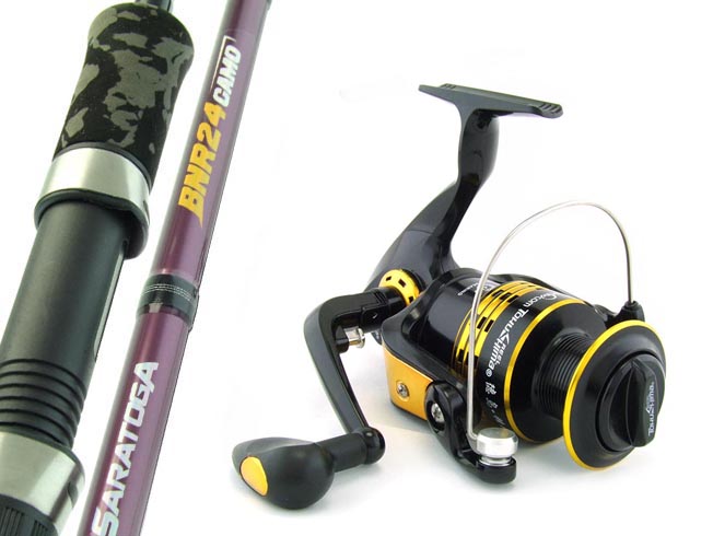 SARATOGA 6'6 8kg Graphite Spinning Fishing Rod and Reel