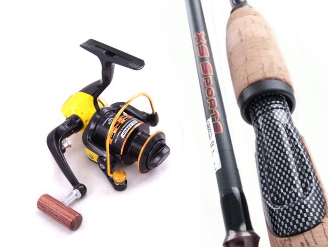 SARATOGA 7'0 3kg Carbon Fibre Spinning Fishing Rod and Reel Combo Bream Trout