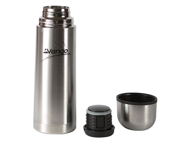 Vango Stainless Steel Vacuum Thermos Flask Screw Top Cold Hot Drink Camping 0.5L