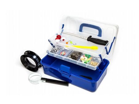 Force Ten Big Blue 300 piece Fishing Tackle Hook Lures Kit Box with 2 Tray Boxes 0