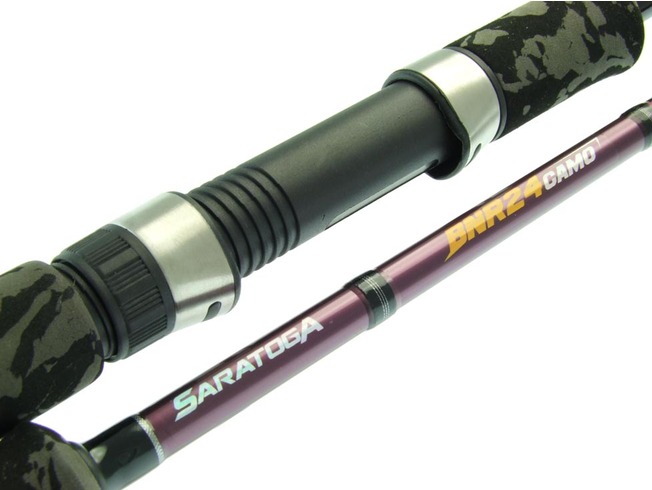 SARATOGA BNR24 CAMO 6'6 8kg Graphite Soft Plastics Snapper Spinning Fishing Rod 4