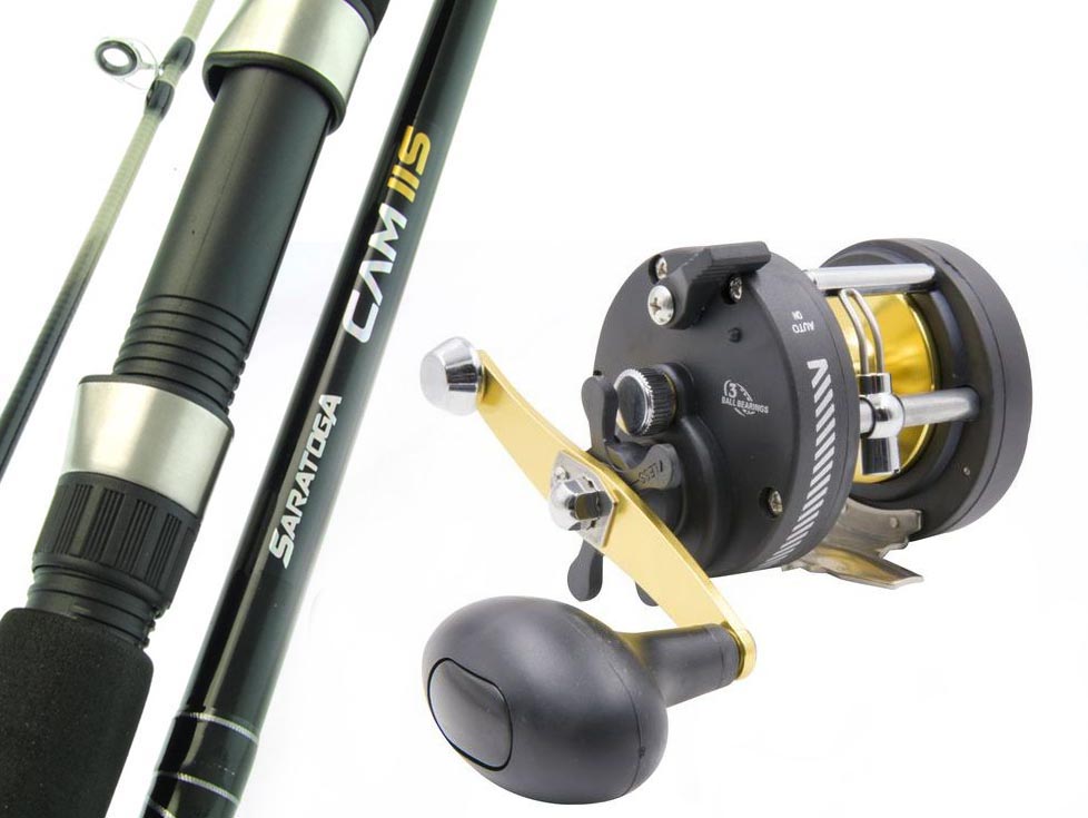 SARATOGA 6'6 15kg Overhead Trolling Jigging Fishing Rod Reel Combo Boat Presale