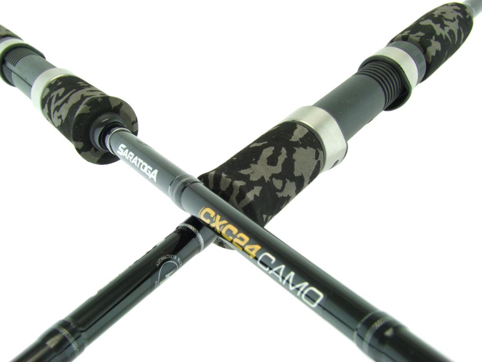 SARATOGA CXC24 CAMO 7' 5-10kg Graphite Snapper Spinning Fishing Rod