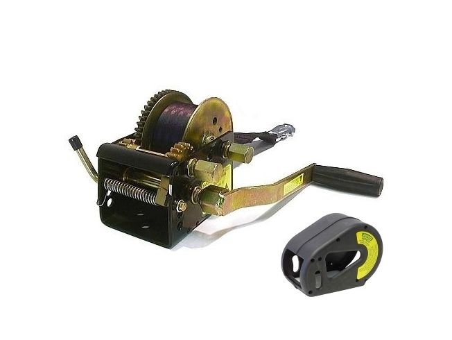 Jarrett Winch 3-Speed 800kg 7.5m Webbing and Snap Hook Cover Boat Marine Trailer