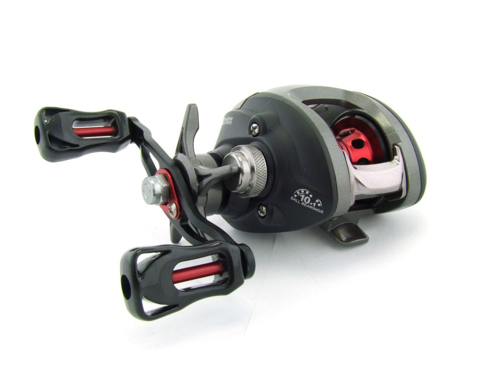 SARATOGA Low Profile Baitcaster 10BB Fishing Reel MAG Brake Left Handed