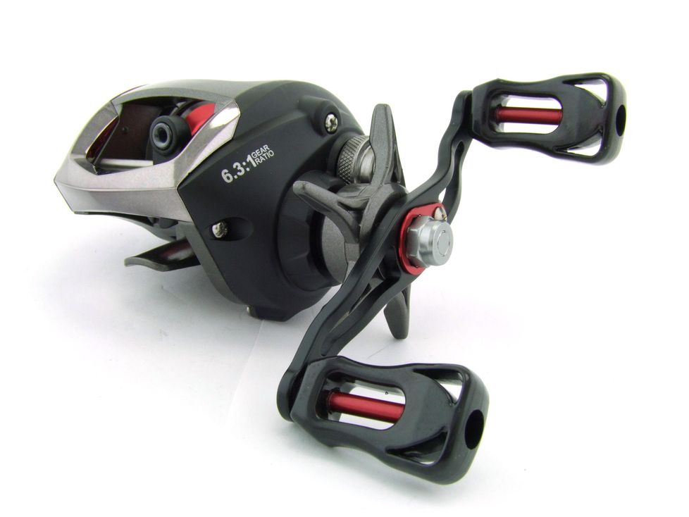 SARATOGA Low Profile Baitcaster 10BB Fishing Reel MAG Brake Left Handed